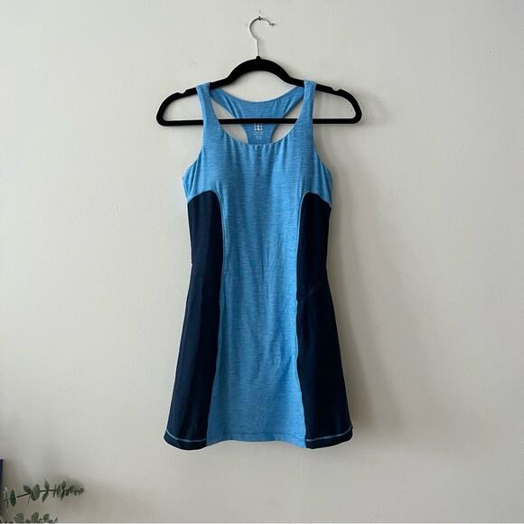 Title Nine Double Down Blue Workout Dress - Picture 5 of 15
